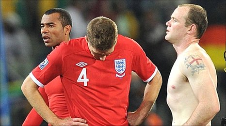 England Players Hang Their Heads In Shame