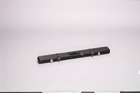 2 Piece Black Leather Cue Case